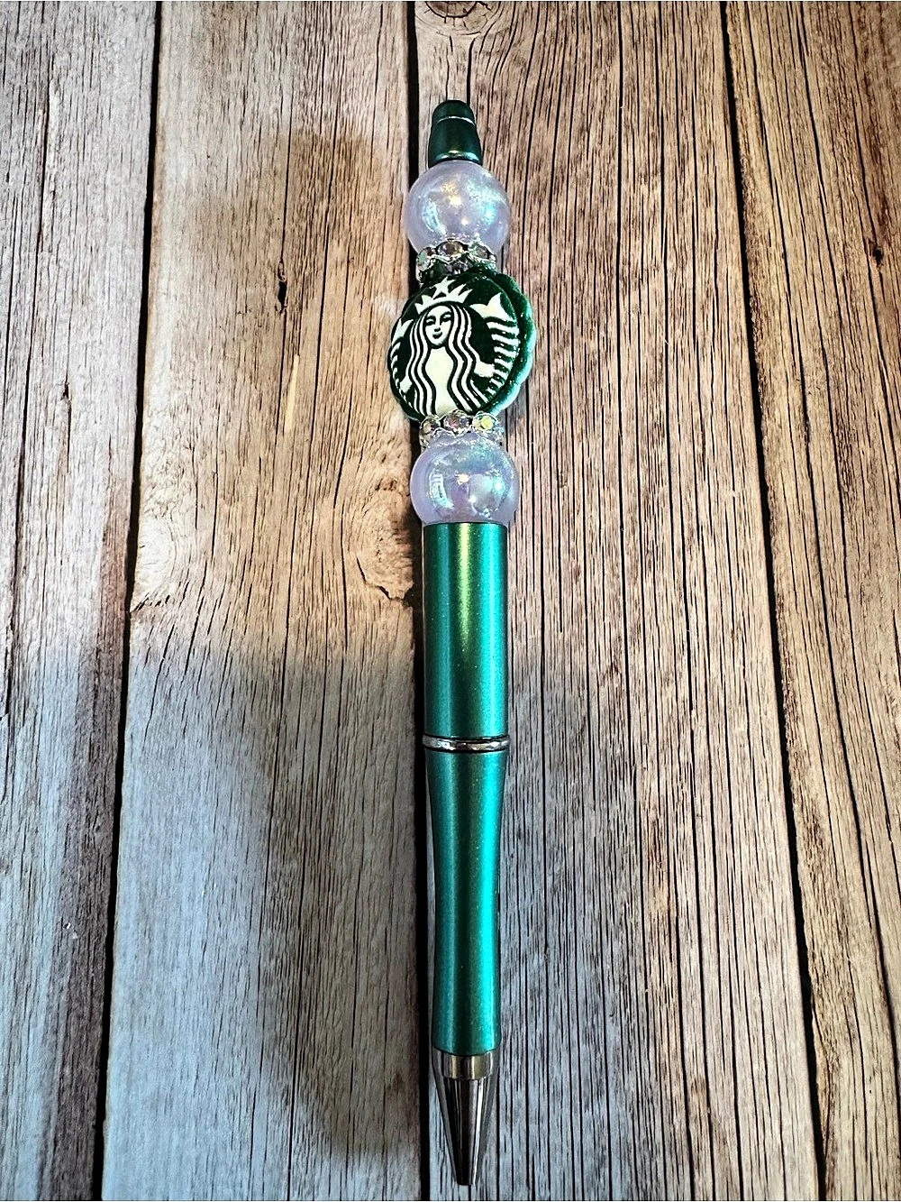 Starbucks resin beads pen